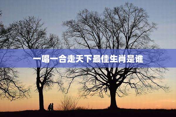 一唱一合走天下最佳生肖是谁
