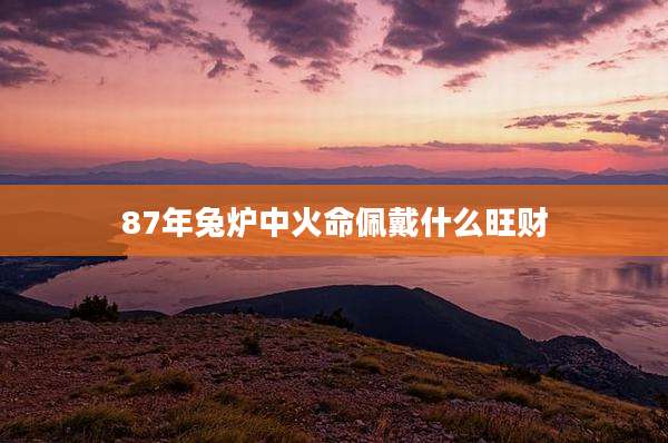 87年兔炉中火命佩戴什么旺财