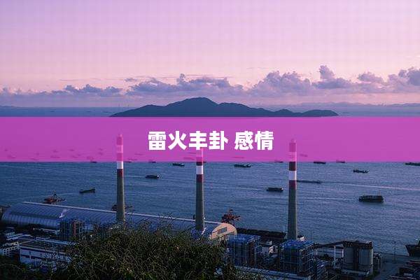 雷火丰卦 感情