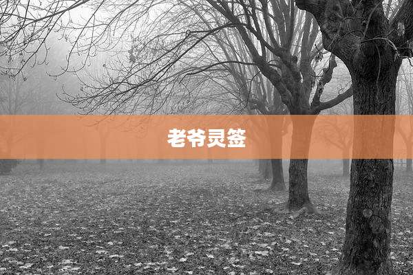 老爷灵签