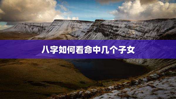 八字如何看命中几个子女