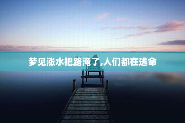 梦见涨水把路淹了,人们都在逃命