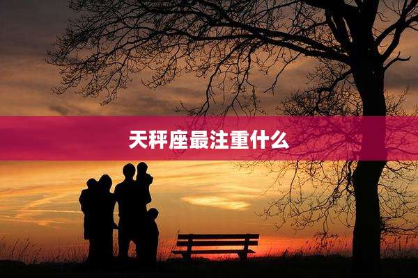 天秤座最注重什么