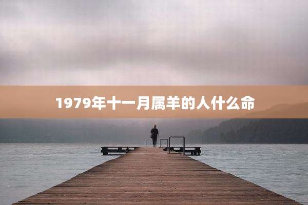 1979年十一月属羊的人什么命