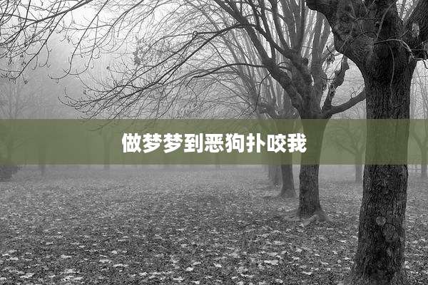 做梦梦到恶狗扑咬我