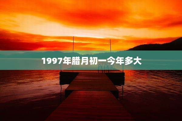 1997年腊月初一今年多大