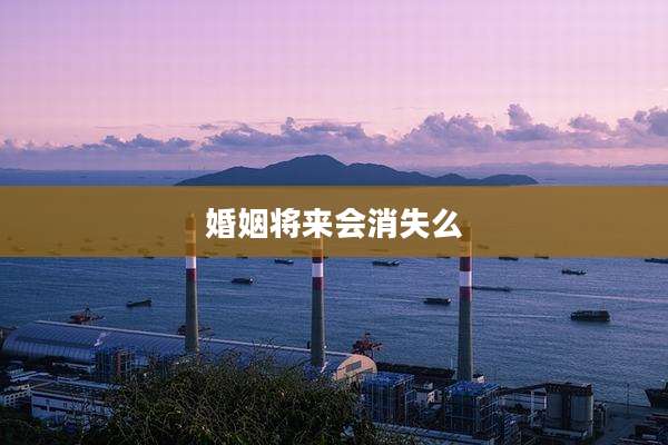 婚姻将来会消失么