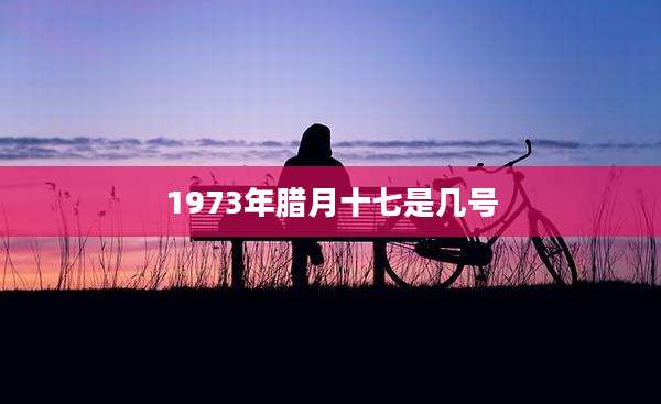1973年腊月十七是几号