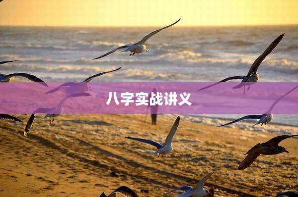 八字实战讲义
