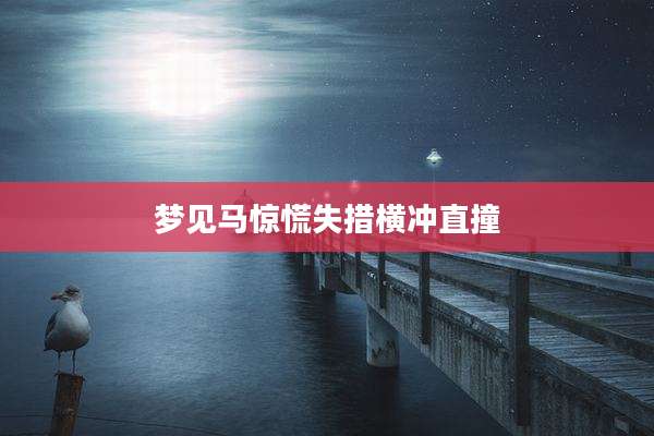 梦见马惊慌失措横冲直撞