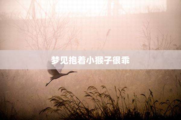 梦见抱着小猴子很乖