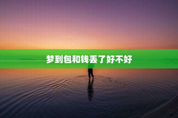 梦到包和钱丢了好不好