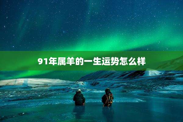 91年属羊的一生运势怎么样