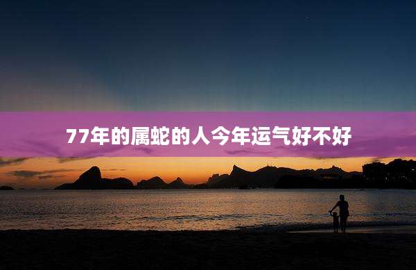 77年的属蛇的人今年运气好不好