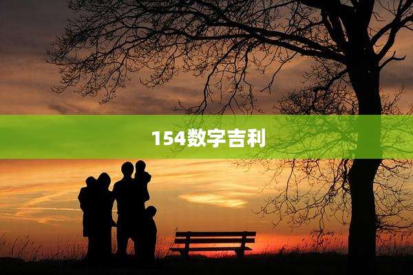 154数字吉利