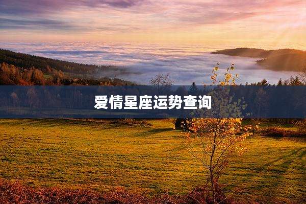 爱情星座运势查询