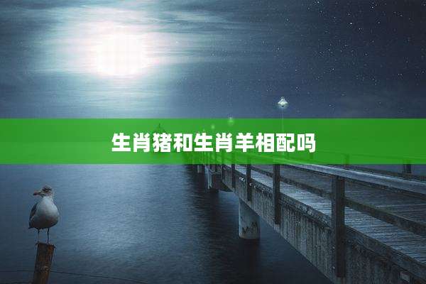 生肖猪和生肖羊相配吗