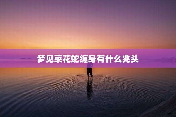 梦见菜花蛇缠身有什么兆头