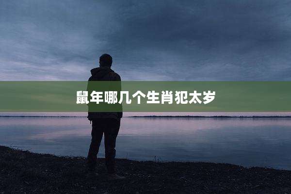 鼠年哪几个生肖犯太岁