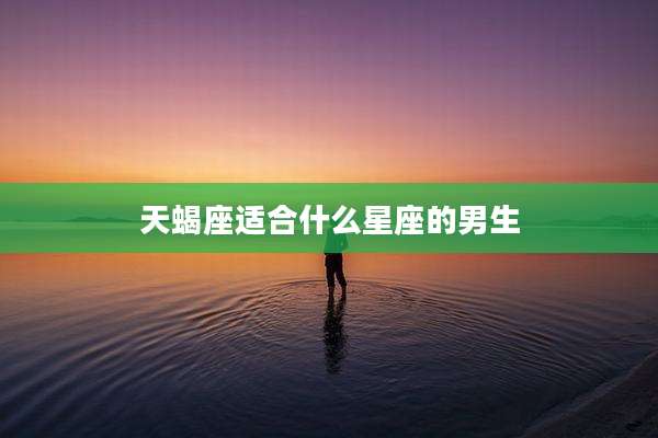 天蝎座适合什么星座的男生