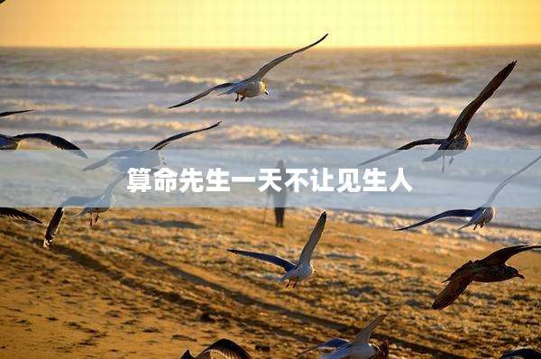 算命先生一天不让见生人