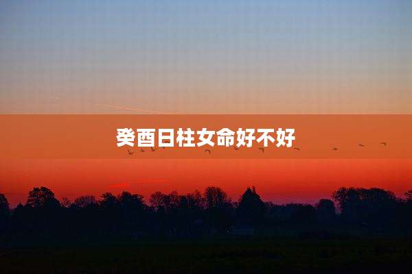 癸酉日柱女命好不好