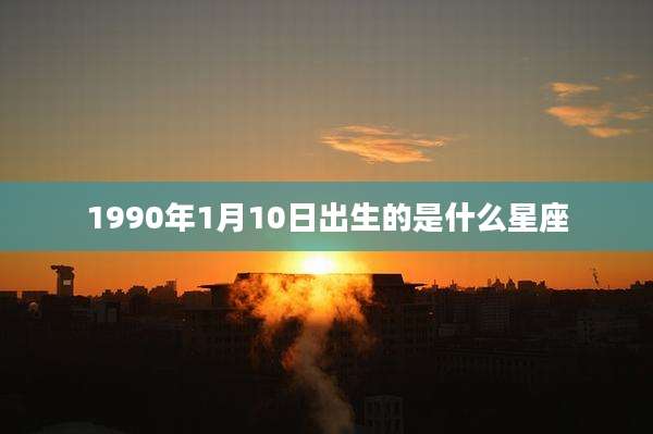 1990年1月10日出生的是什么星座