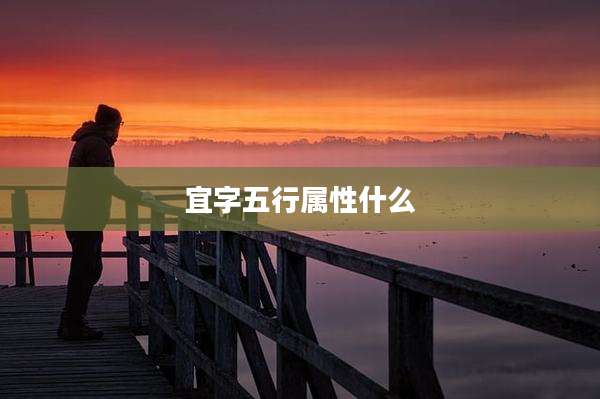 宜字五行属性什么