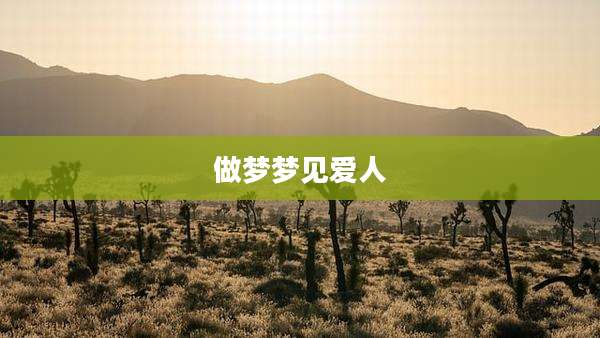 做梦梦见爱人