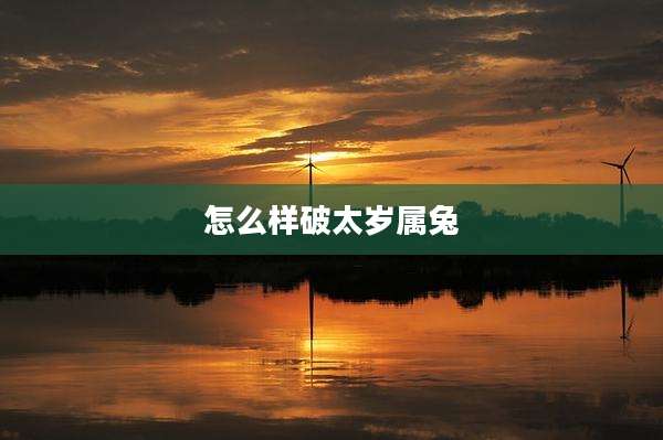 怎么样破太岁属兔