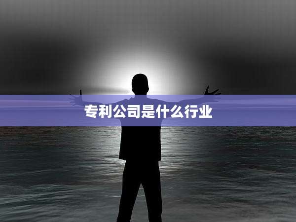 专利公司是什么行业