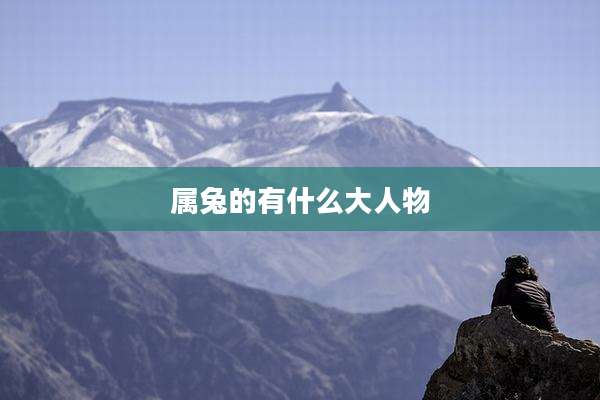 属兔的有什么大人物