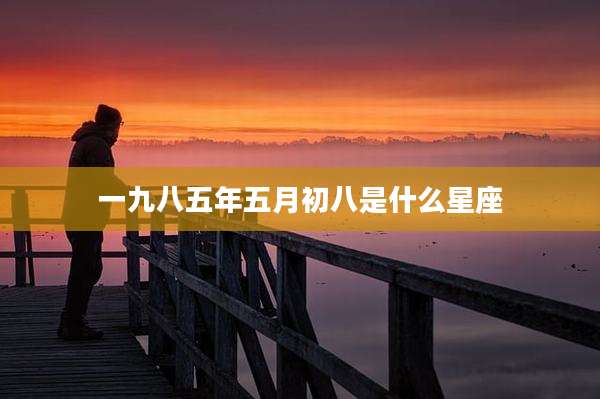 一九八五年五月初八是什么星座