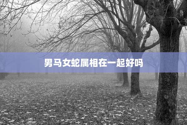 男马女蛇属相在一起好吗