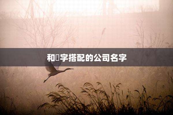 和垚字搭配的公司名字