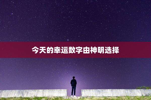 今天的幸运数字由神明选择