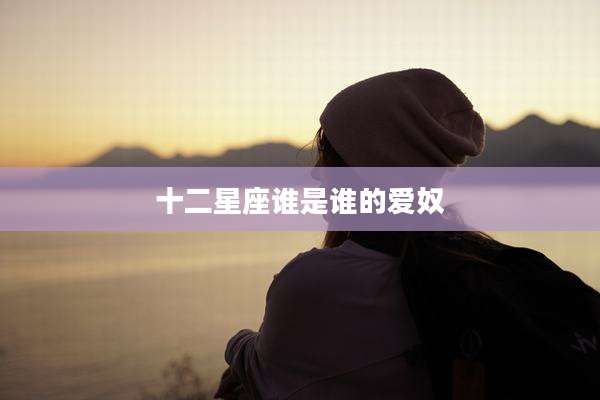 十二星座谁是谁的爱奴
