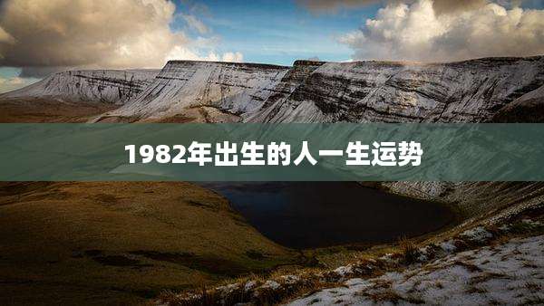 1982年出生的人一生运势