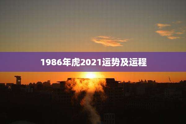 1986年虎2021运势及运程