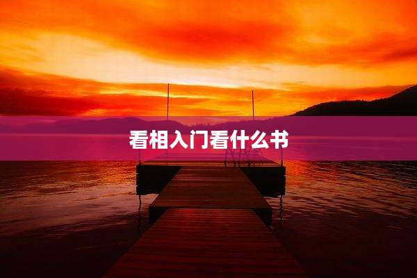 看相入门看什么书