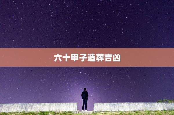六十甲子造葬吉凶