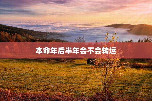 本命年后半年会不会转运