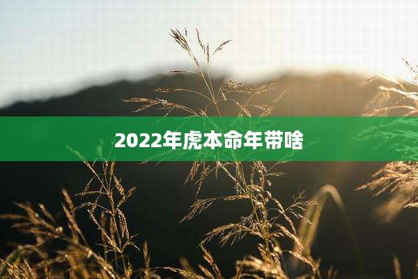 2022年虎本命年带啥