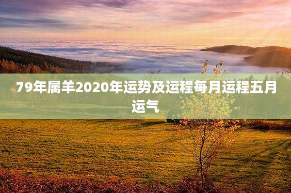 79年属羊2020年运势及运程每月运程五月运气