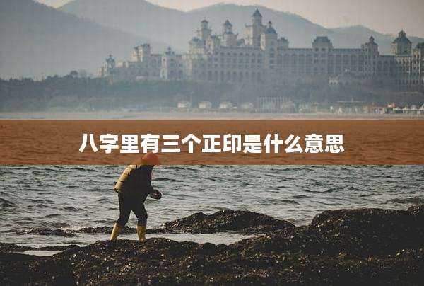 八字里有三个正印是什么意思
