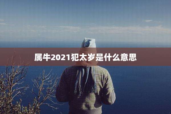 属牛2021犯太岁是什么意思