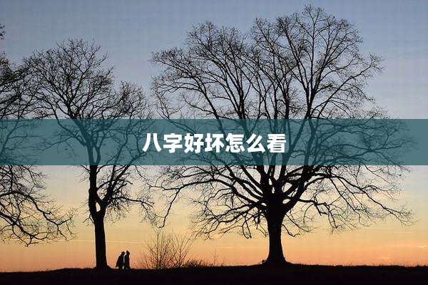 八字好坏怎么看