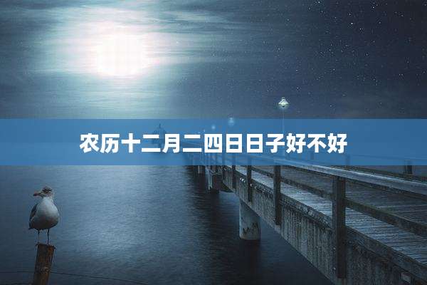 农历十二月二四日日子好不好