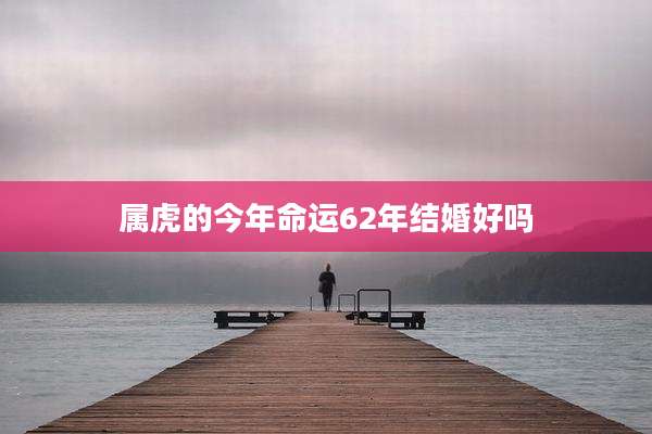 属虎的今年命运62年结婚好吗