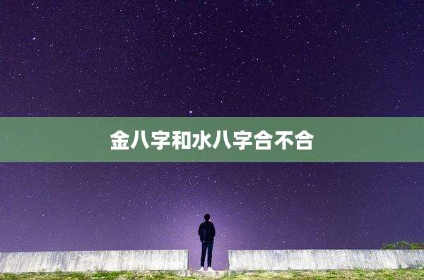 金八字和水八字合不合